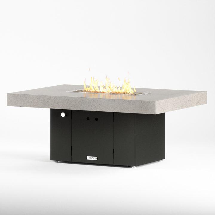 COOKE Santa Barbara Fire Pit Table 52" x 36" x 21" - Stone Top