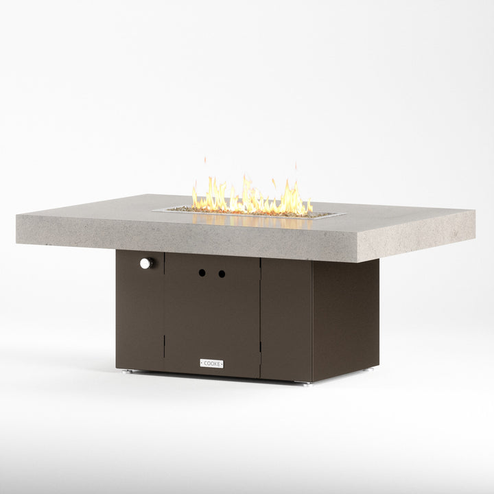 COOKE Santa Barbara Fire Pit Table 52" x 36" x 21" - Stone Top