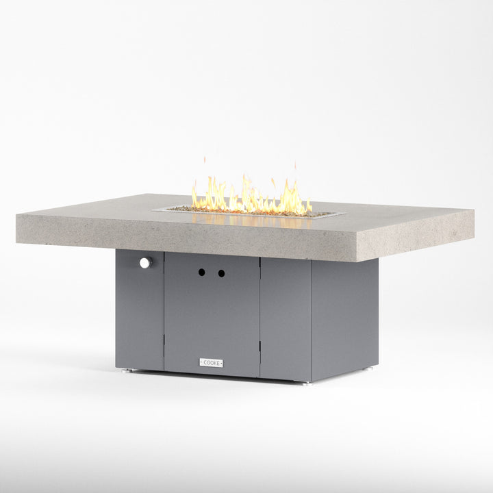 COOKE Santa Barbara Fire Pit Table 52" x 36" x 21" - Stone Top