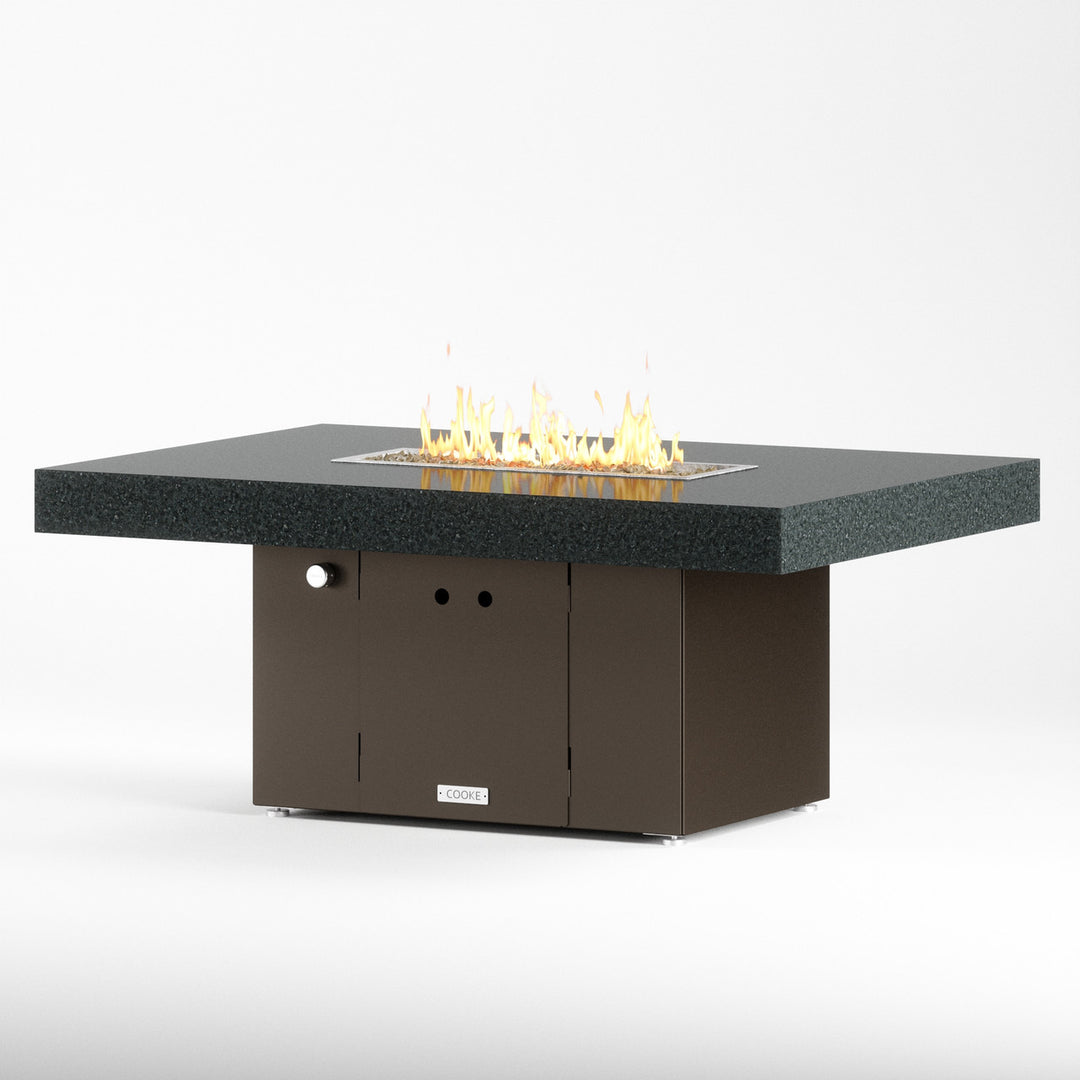 COOKE Santa Barbara Fire Pit Table 52" x 36" x 21" - Stone Top