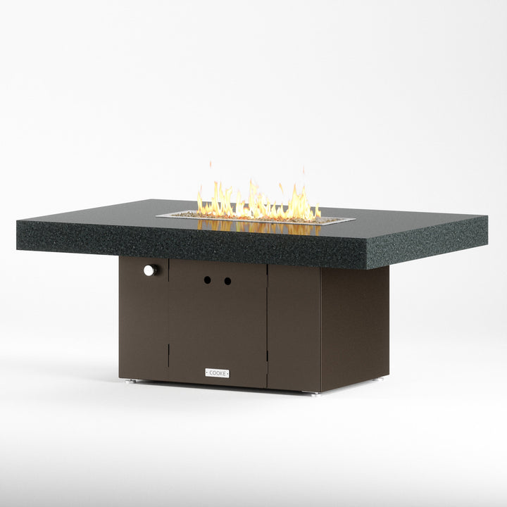 COOKE Santa Barbara Fire Pit Table 52" x 36" x 21" - Stone Top