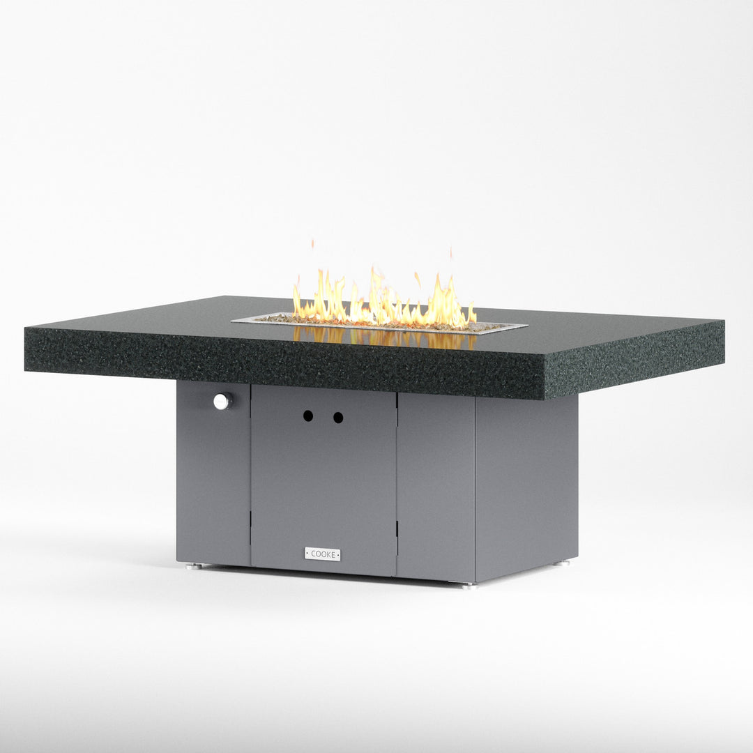 COOKE Santa Barbara Fire Pit Table 52" x 36" x 21" - Stone Top