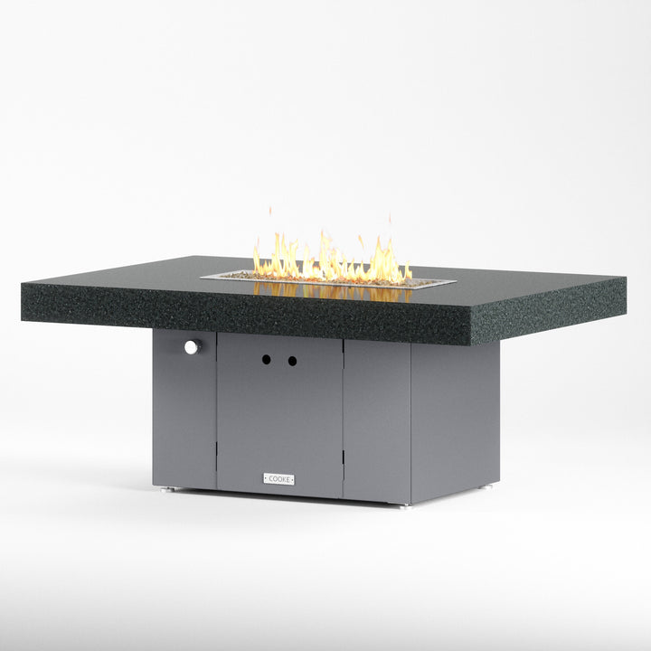 COOKE Santa Barbara Fire Pit Table 52" x 36" x 21" - Stone Top