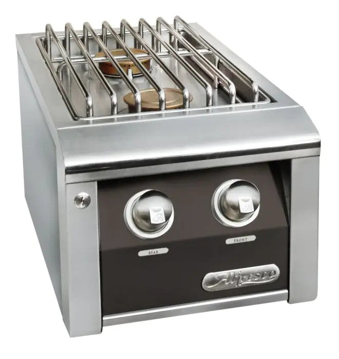 Alfresco Dual Side Burner for Freestanding Grill - Jet Black-Matte