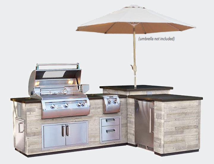 Fire Magic - L-Shaped Island Bundle - Custom BBQ Island