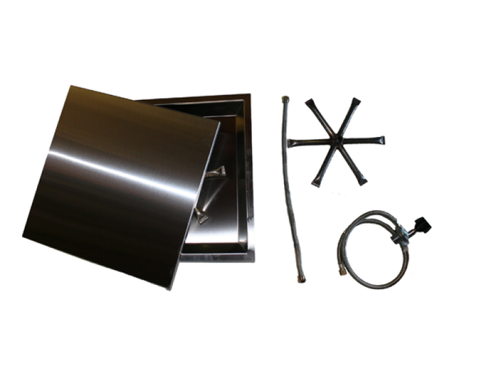 COOKE 17" x 17" Square Fire Pit Kit