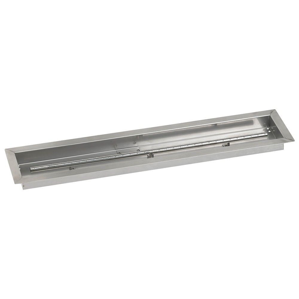 American Fire Glass 36" x 6" Linear Channel Drop-In Pan with Spark Ignition Kit - Bundle