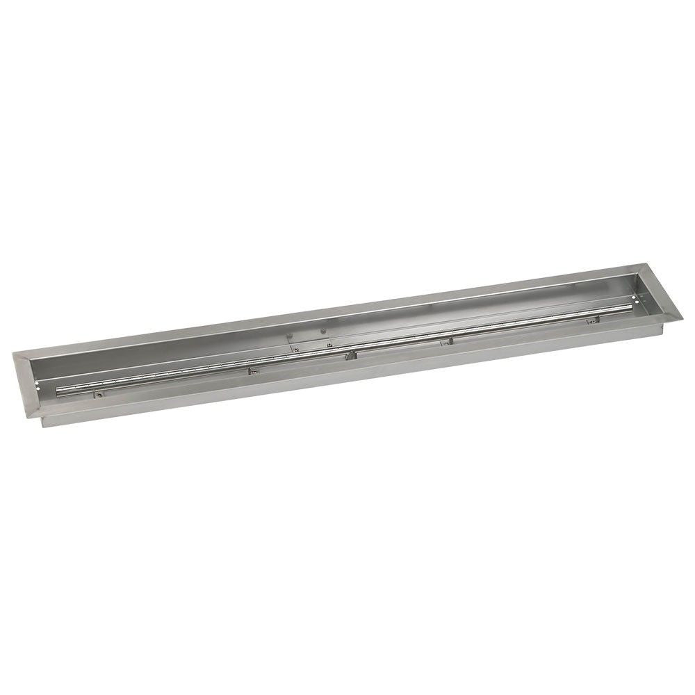 American Fire Glass 48" x 6" Linear Channel Drop-In Pan with Spark Ignition Kit - Bundle