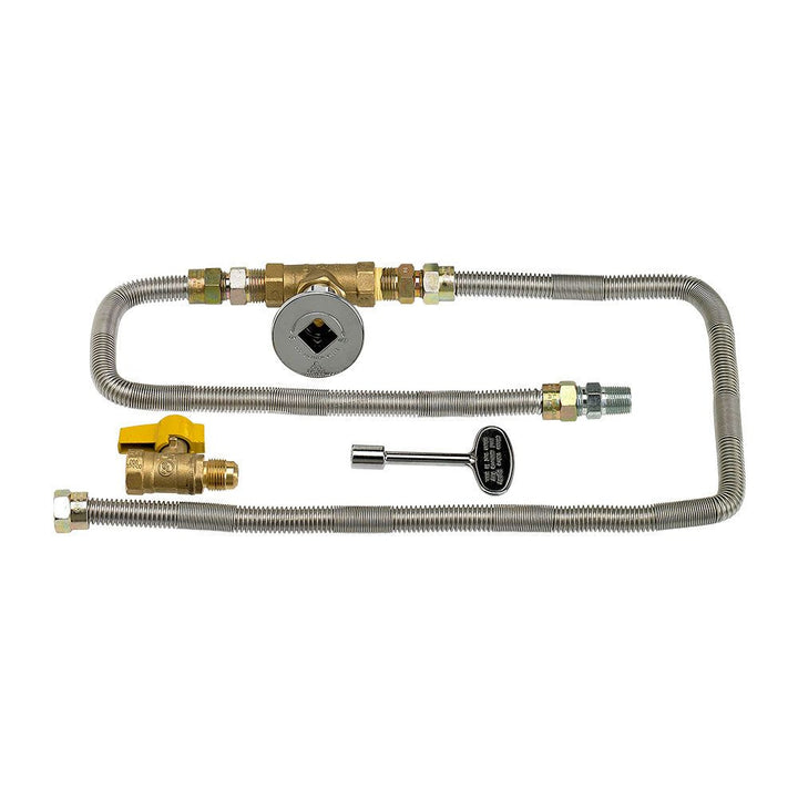 American Fire Glass 30" x 6" Stainless Steel Linear Channel Drop-In Pan with AWEIS System