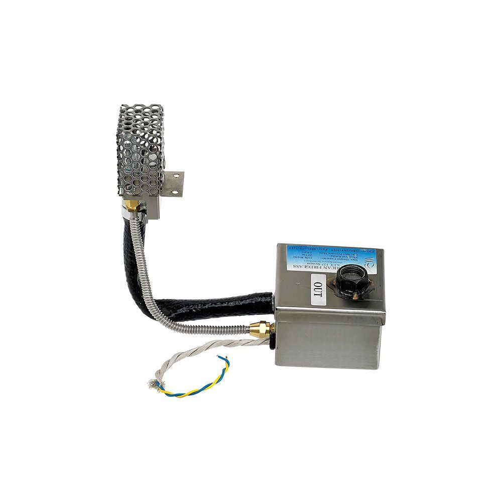 American Fire Glass 30" x 6" Stainless Steel Linear Channel Drop-In Pan with AWEIS System