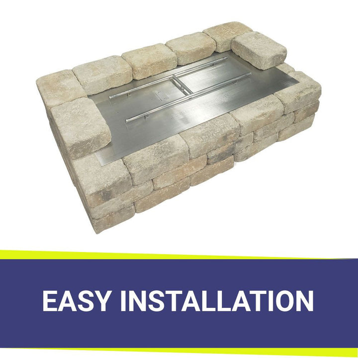60" x 24" Rectangular Stainless Steel Flat Pan