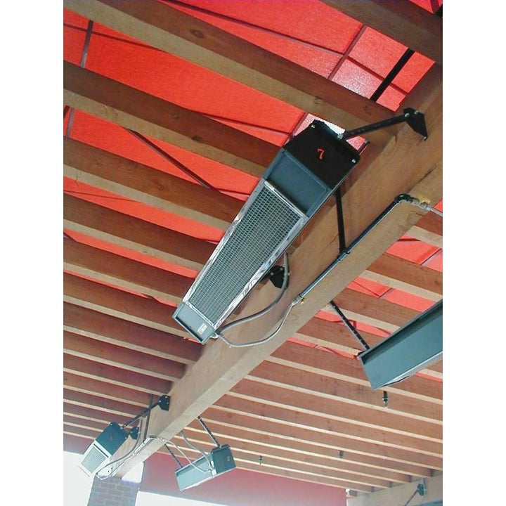 SUNPAK S34B TSH WALL/CEILING MOUNTED INFRARED GAS HEATER WITH WALL SWITCH - BLACK