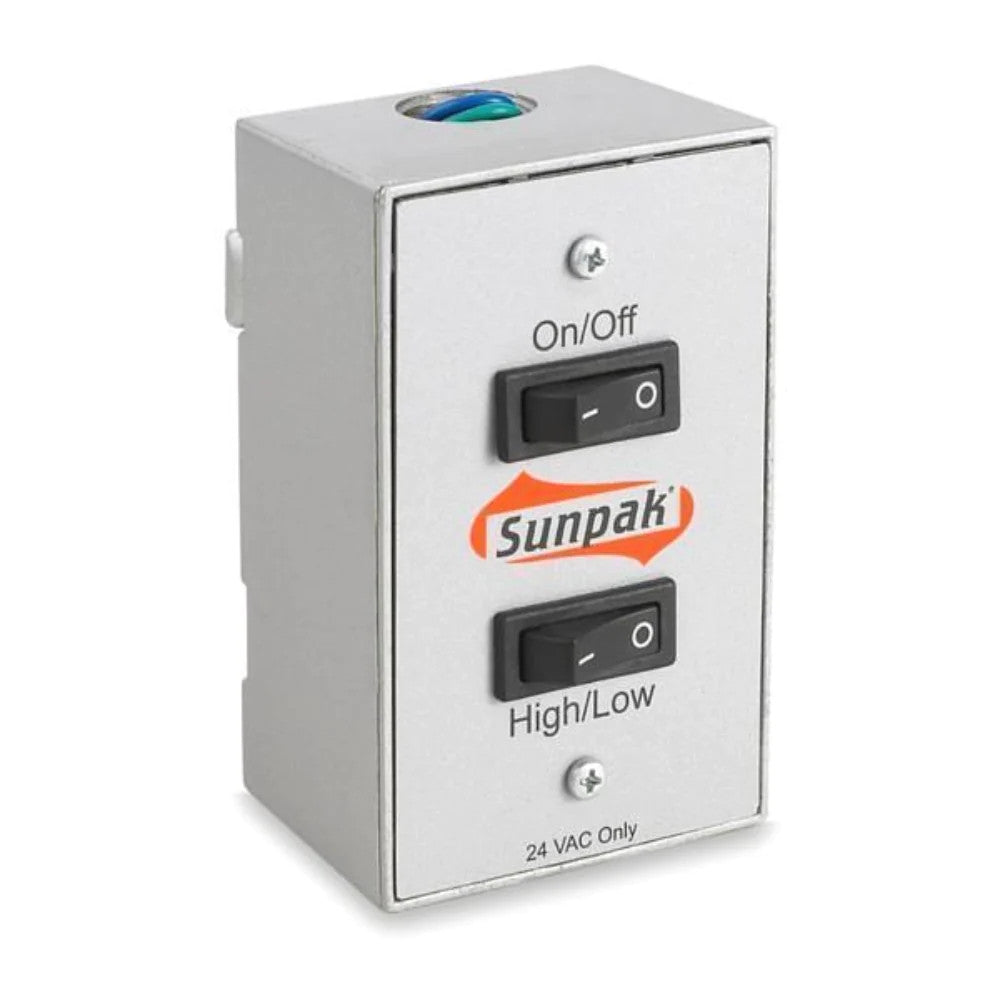 SUNPAK S34B TSH WALL/CEILING MOUNTED INFRARED GAS HEATER WITH WALL SWITCH - BLACK