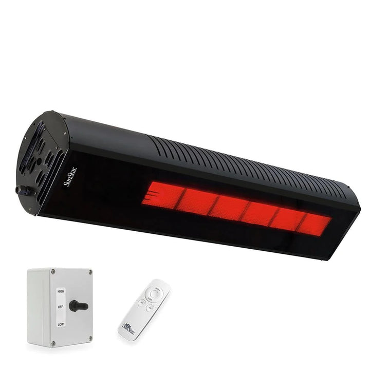 Sunstar Sgl Series 48" Two-stage Natural Gas Infrared Patio Heater With Adjustable Mounting Kit And Wireless Remote Control