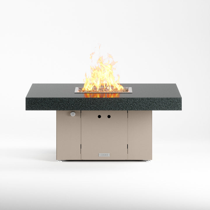 COOKE Santa Barbara Fire Pit Table 48" x 48" x 21" - Stone Top