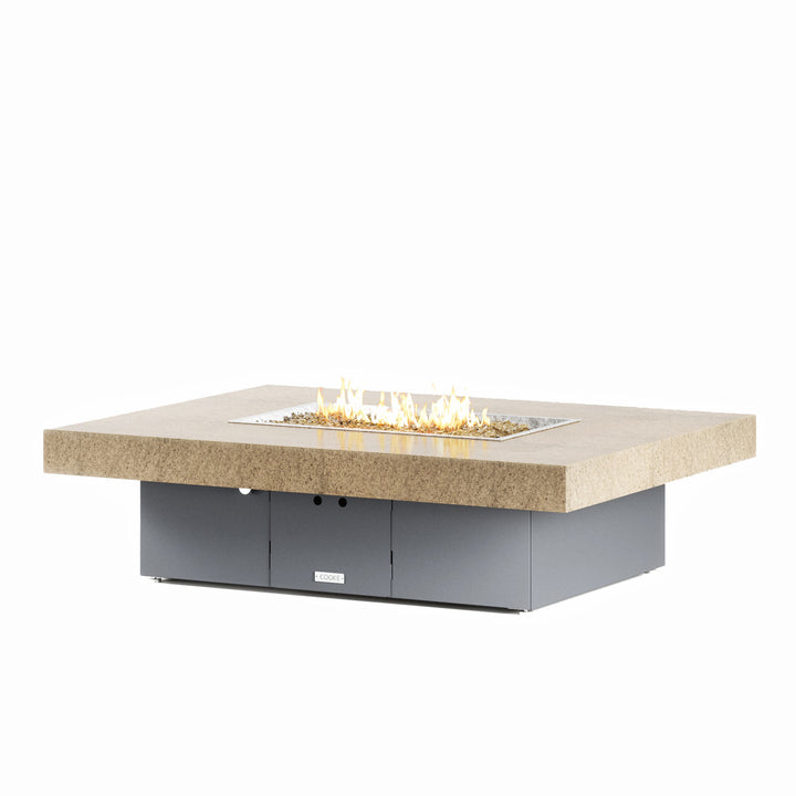 COOKE Santa Barbara Fire Pit Table 62" x 48" x 17" - Stone Top