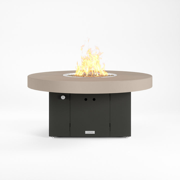 COOKE Santa Barbara Fire Pit Table 48" Diameter x 21" - Aluminum Top