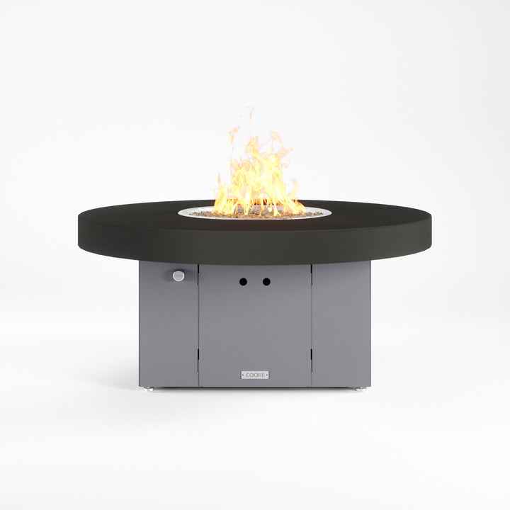 COOKE Santa Barbara Fire Pit Table 48" Diameter x 21" - Aluminum Top