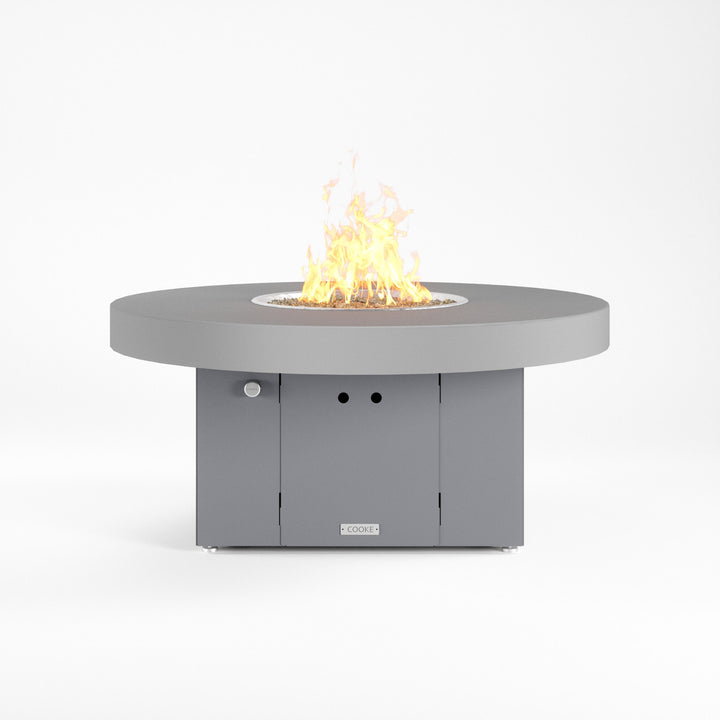 COOKE Santa Barbara Fire Pit Table 48" Diameter x 21" - Aluminum Top