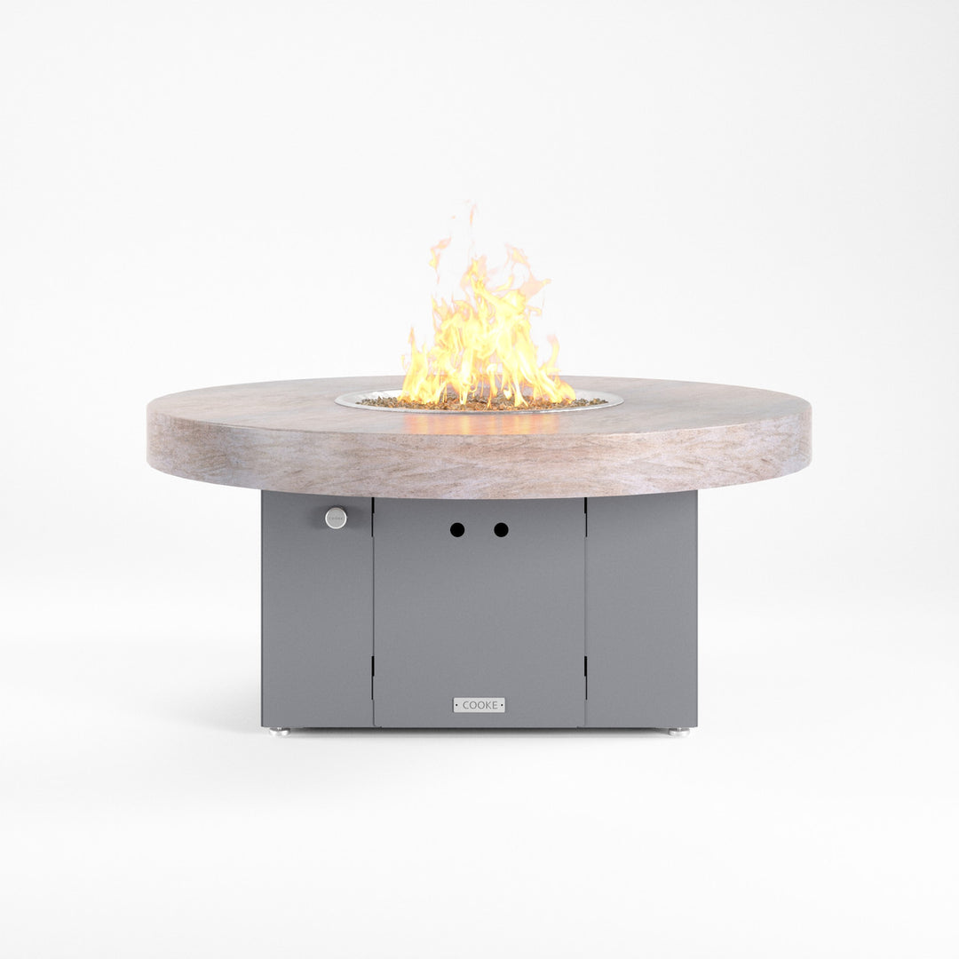 COOKE Santa Barbara Fire Pit Table 48" Diameter x 21" - Stone Top