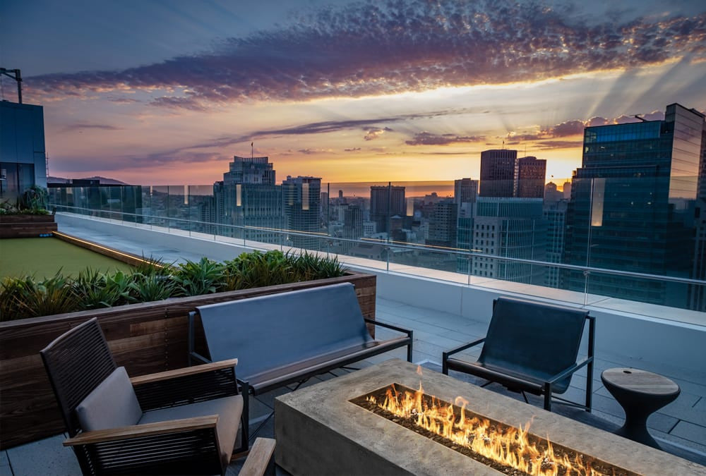 Tavola 6 Fire Table – 90" Rectangular Hand-Crafted Concrete Gas Fire Pit (90,000 BTUs, Propane or Natural Gas)