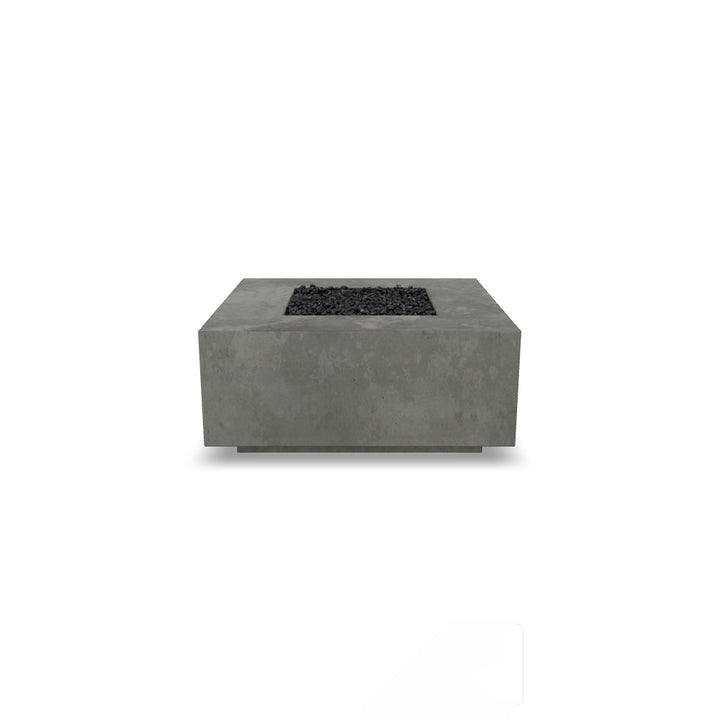 Tavola 2 Fire Table – 36" Square GFRC Fire Table (Pewter & Natural Finishes)