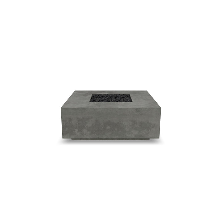 Tavola 42 Fire Table – 42" Square GFRC Fire Table (Pewter & Natural Finishes)
