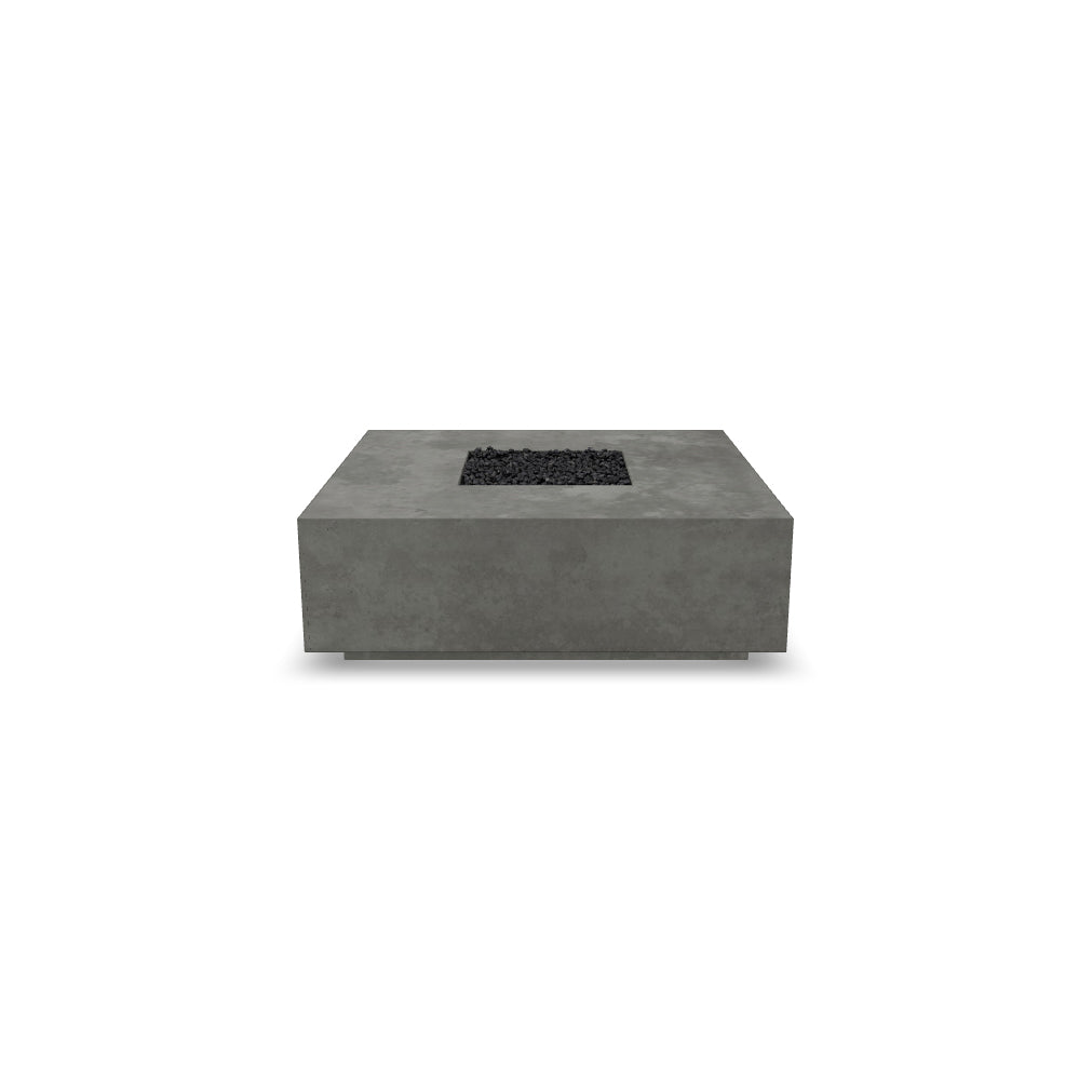 Tavola 4 Fire Table – 38" x 66" Rectangular GFRC Fire Table (Pewter & Natural Finishes)