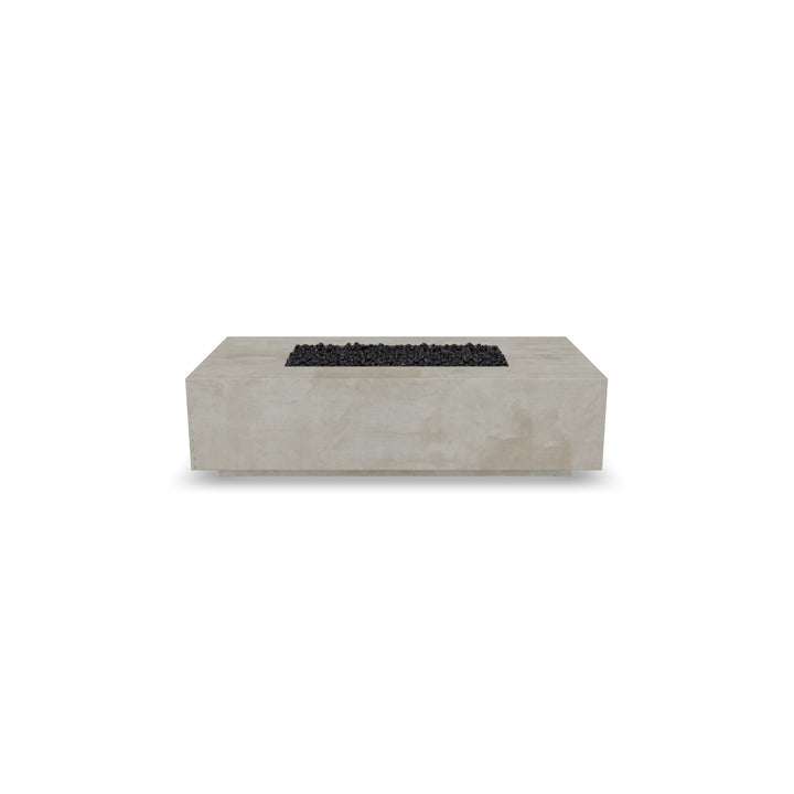 Tavola 8 Fire Table – 32" x 60" Rectangular GFRC Fire Table (Pewter & Natural Finishes)