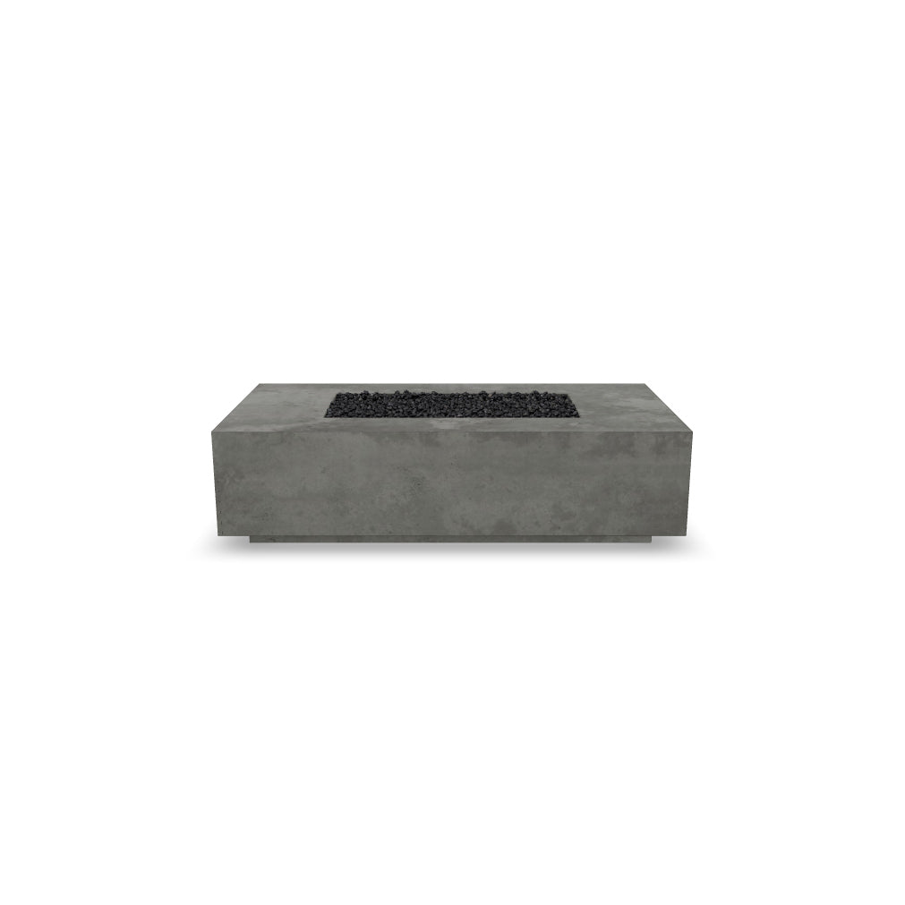 Tavola 8 Fire Table – 32" x 60" Rectangular GFRC Fire Table (Pewter & Natural Finishes)