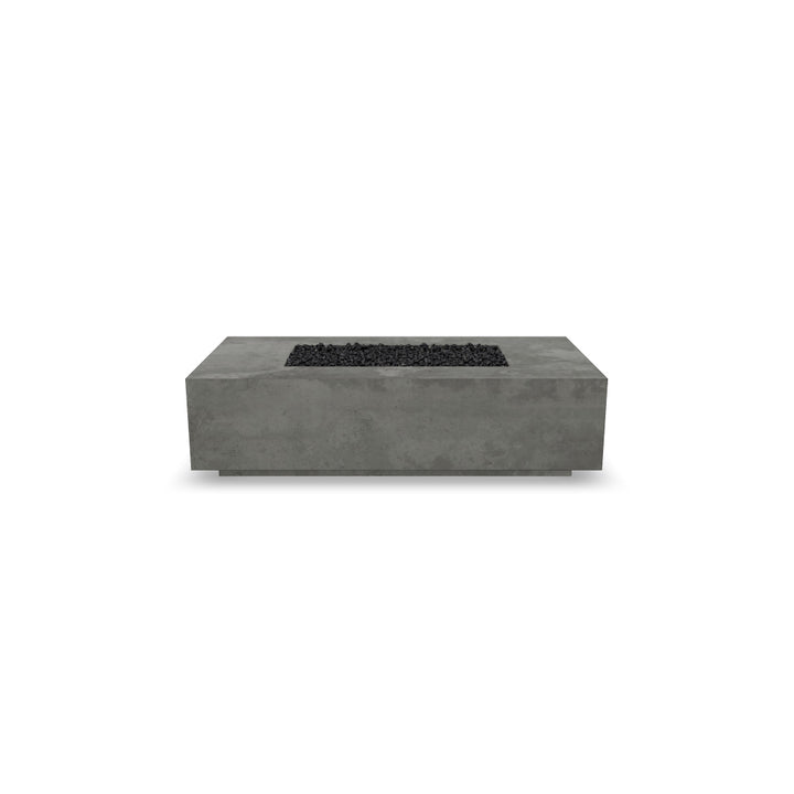 Tavola 8 Fire Table – 32" x 60" Rectangular GFRC Fire Table (Pewter & Natural Finishes)