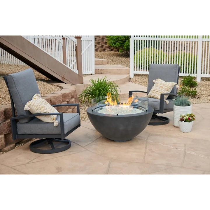 Cove 42" Bowl Gas Fire PIt in Midnight Mist