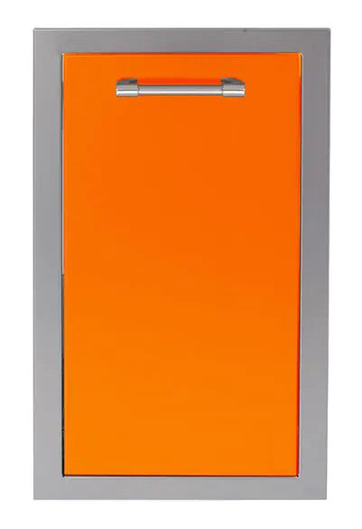 Alfresco 15-Inch Stainless Steel Soft-Close Roll-Out Trash Center - Luminous Orange-Gloss - AXE-TC-SC-S2005
