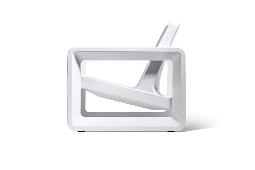 Deck Lounge Chair - Modern Outdoor Resin Lounge Chair for Pool Ledges, Patios & Fire Pits