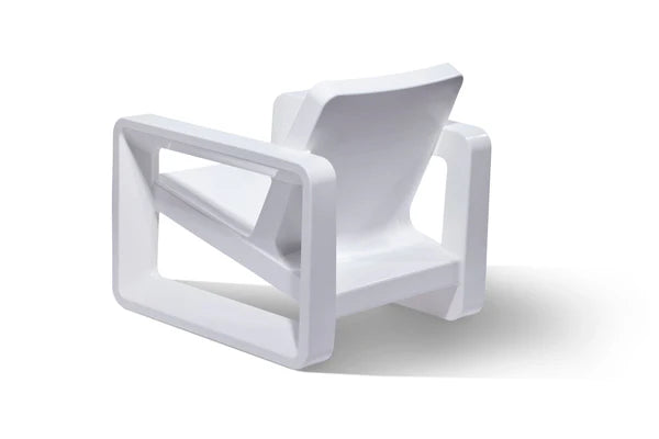 Deck Lounge Chair - Modern Outdoor Resin Lounge Chair for Pool Ledges, Patios & Fire Pits