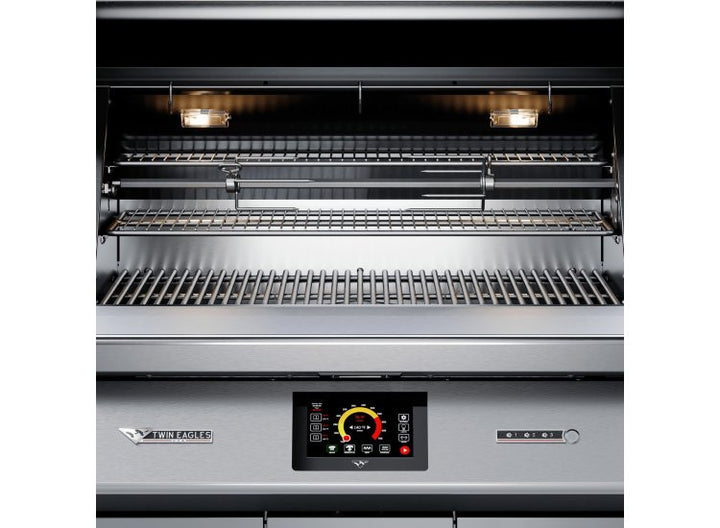 Twin Eagles 36-Inch Built-In Wood-Fired Pellet Grill With Hidden Rotisserie