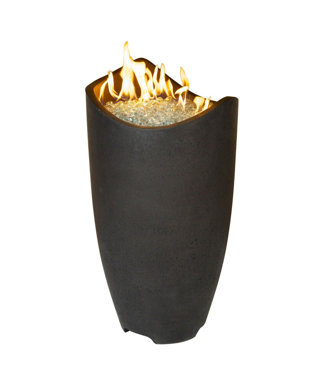 American Fyre Designs - Wave Fire Urn (without Access Door) - Black Lava color