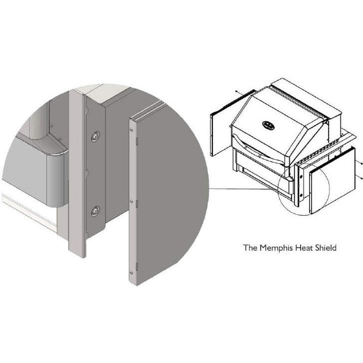 Memphis Grills Heat Shield Kit For Built-In Pro And Elite Models