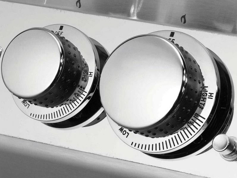 Chrome Knobs with Rubber Accents